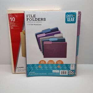 Pendaflex Expansion Folders + Tab File Folders | Manila Colors Letter Size NEW